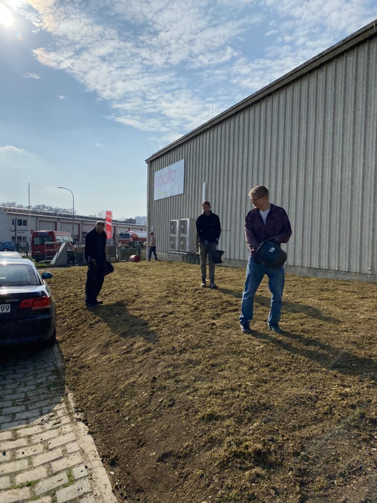 ebalta staff sowing seeds.