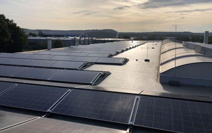 View of part of the ebalta PV system.