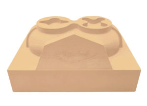 Modell aus PU Design Platte ebaboard L2 apricot