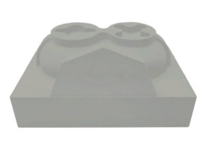 Model in polyurethane board ebaboard 0800 light grey
