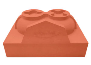 Modell aus PU Platte ebaboard 1220 oder fugenlosem ebablock 1220 orange