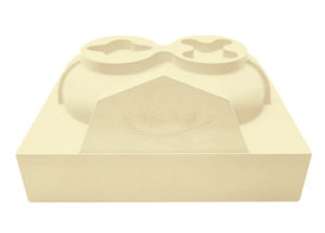 Schaum Platte ebazell 80 beige beige